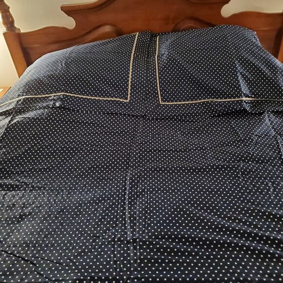 Home - 3-Piece Navy Blue Duvet Cover - Double/Full - Picture 1 of 5